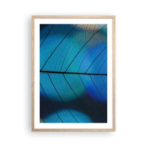 Een poster in een licht eiken lijst - Ingewikkelde constructie - 50x70 cm