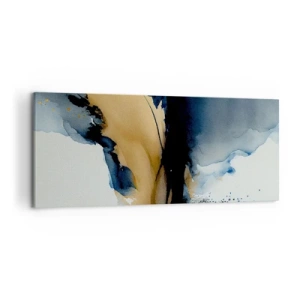 Schilderen op canvas - Achter het gordijn - 120x50 cm