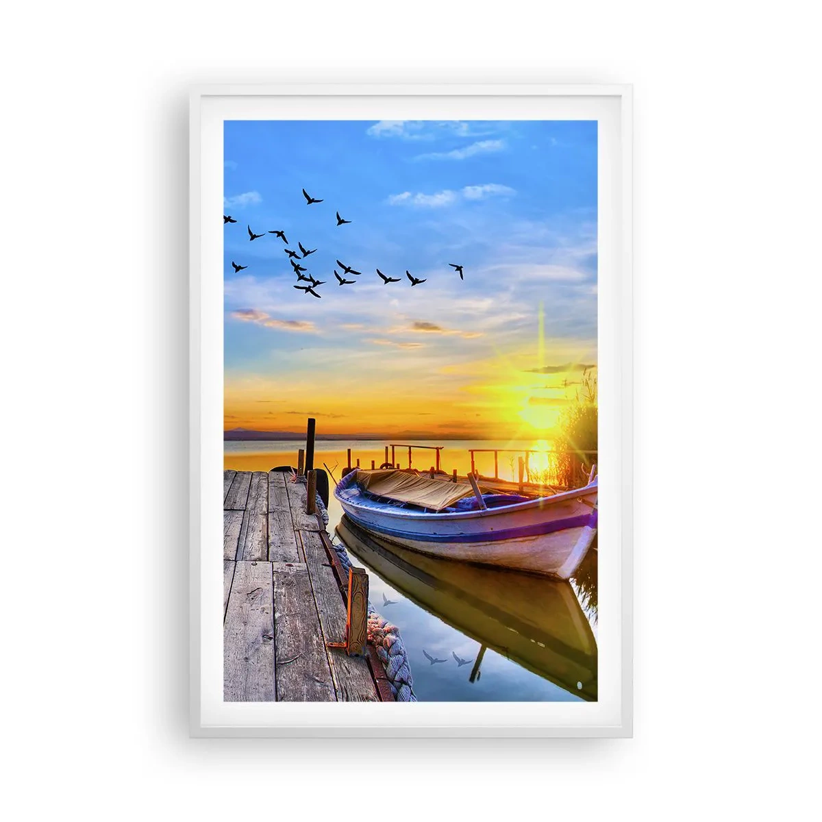 Poster in een witte lijst - Ik zie je morgen - 61x91 cm