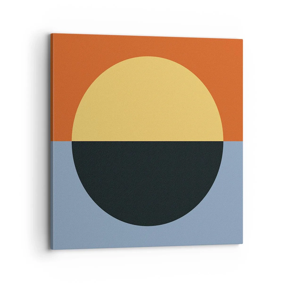 Schilderen op canvas - Een compositie van warmte en koelte - 70x70 cm