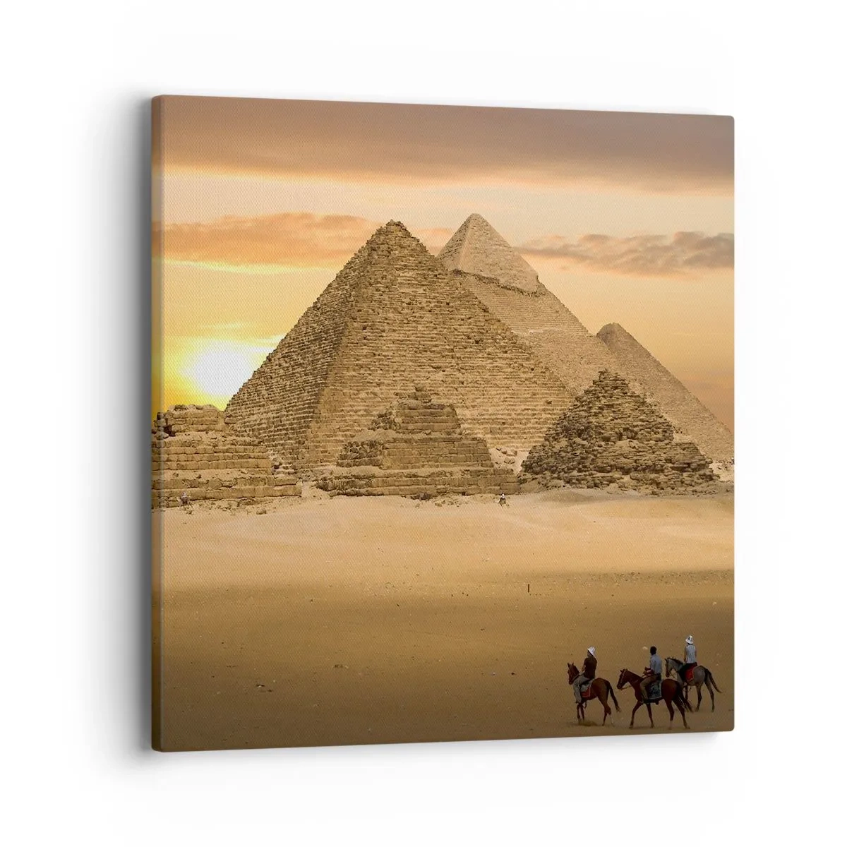 Schilderen op canvas - Geen verandering gedurende duizenden jaren - 40x40 cm