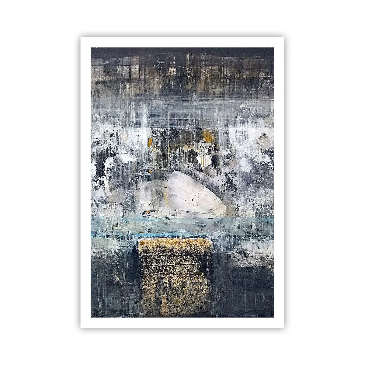 Poster - Als op ijs, als zo moeizaam - 70x100 cm