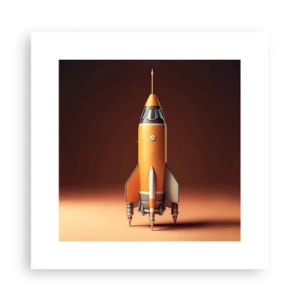 Poster - Het begint met een droom - 30x30 cm