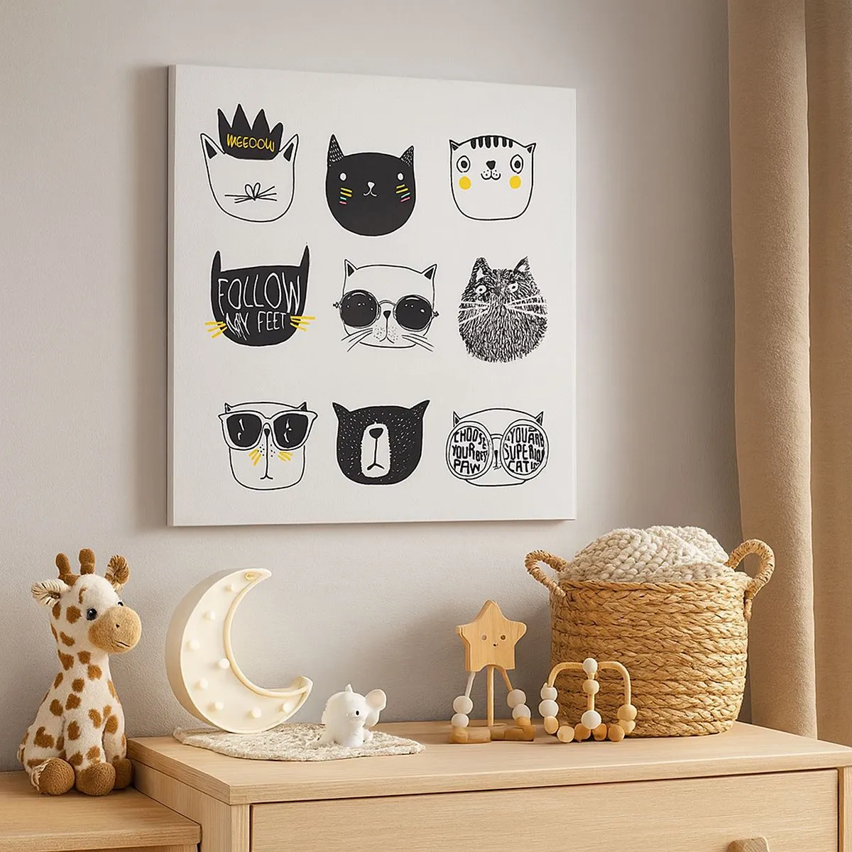 Schilderen op canvas - Iedereen is anders - 30x30 cm