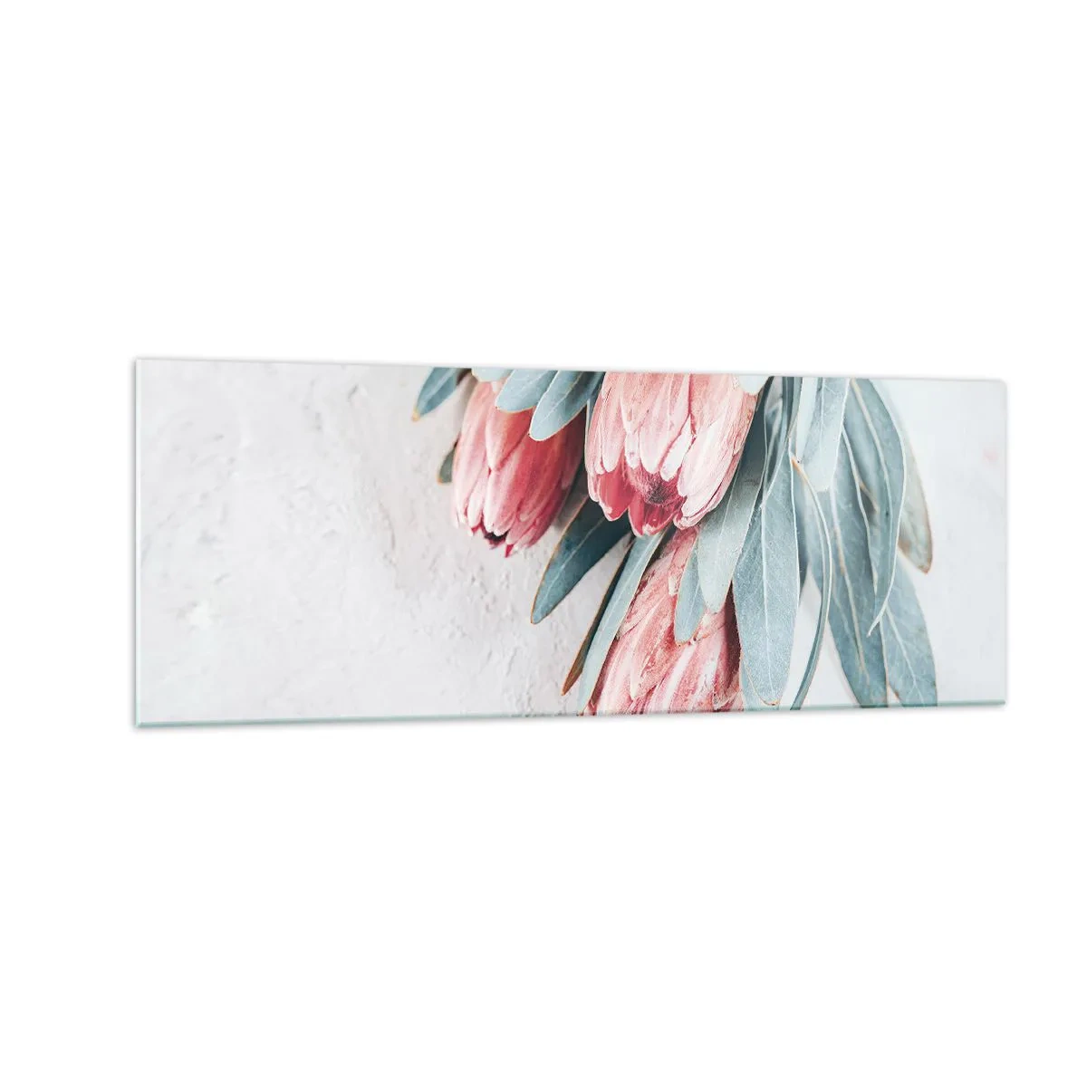Schilderen op glas - Schaamt zich voor hun eigen schoonheid - 140x50 cm