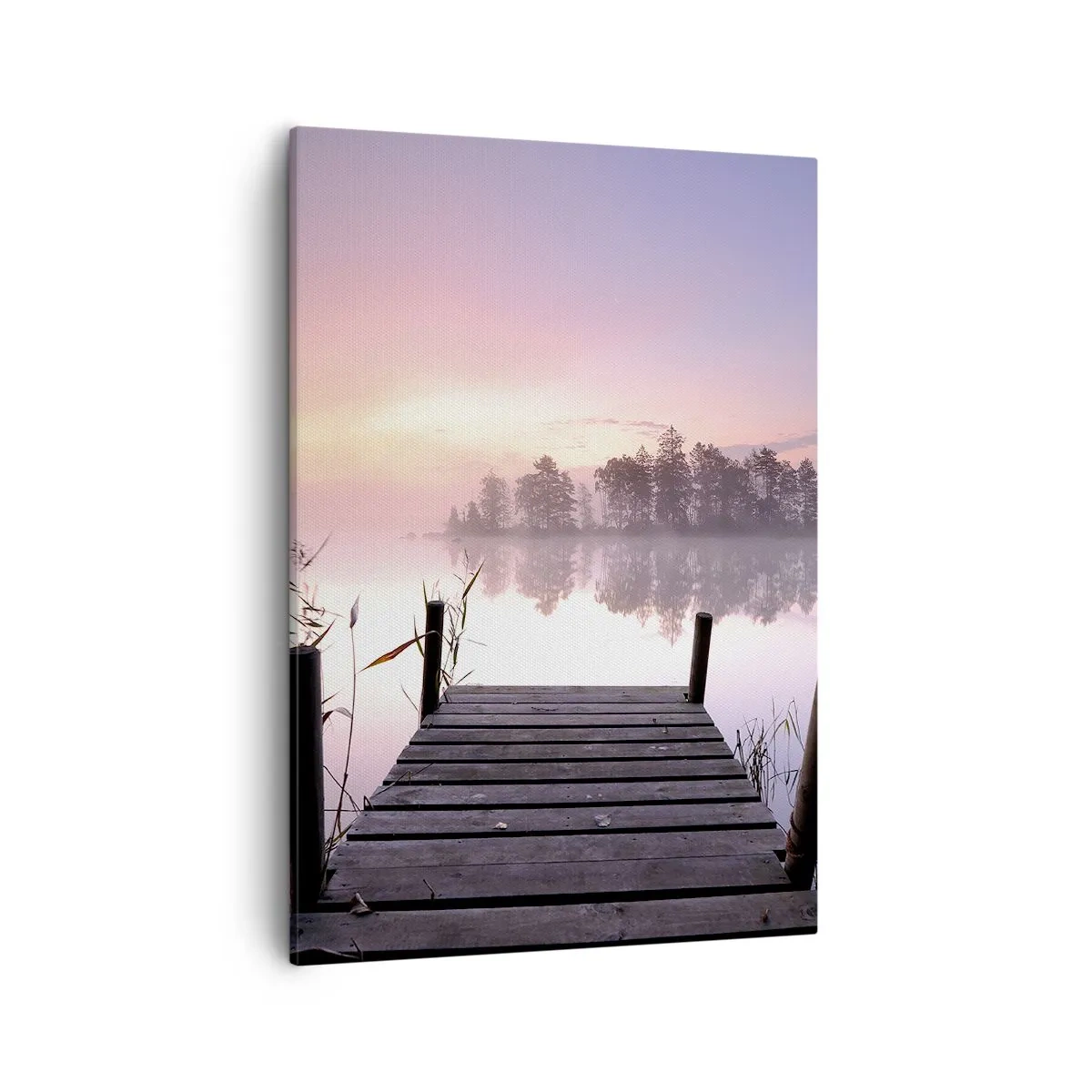 Schilderen op canvas - Van de lila mist... - 50x70 cm