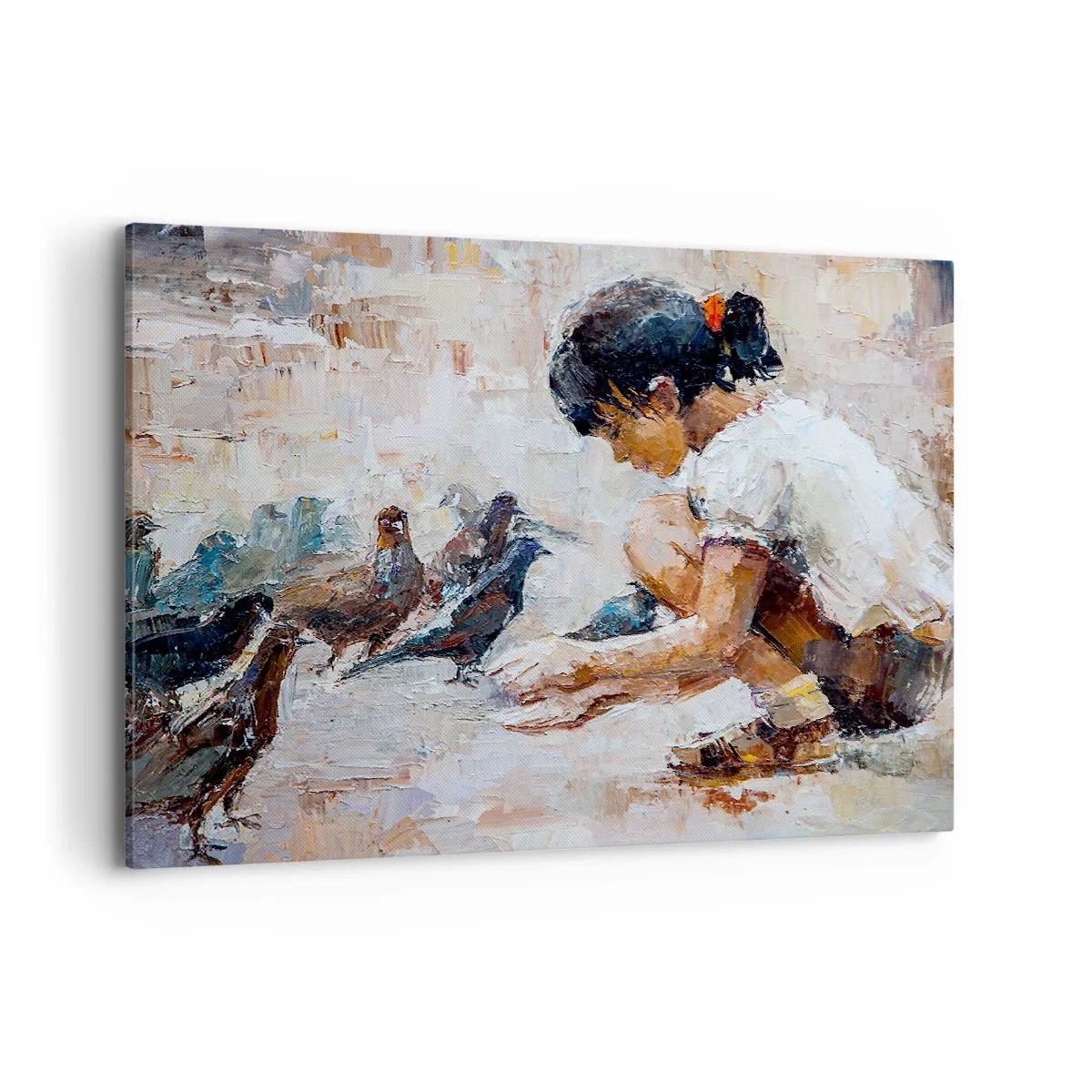 Schilderen op canvas - De kleintjes en de leukste - 120x80 cm