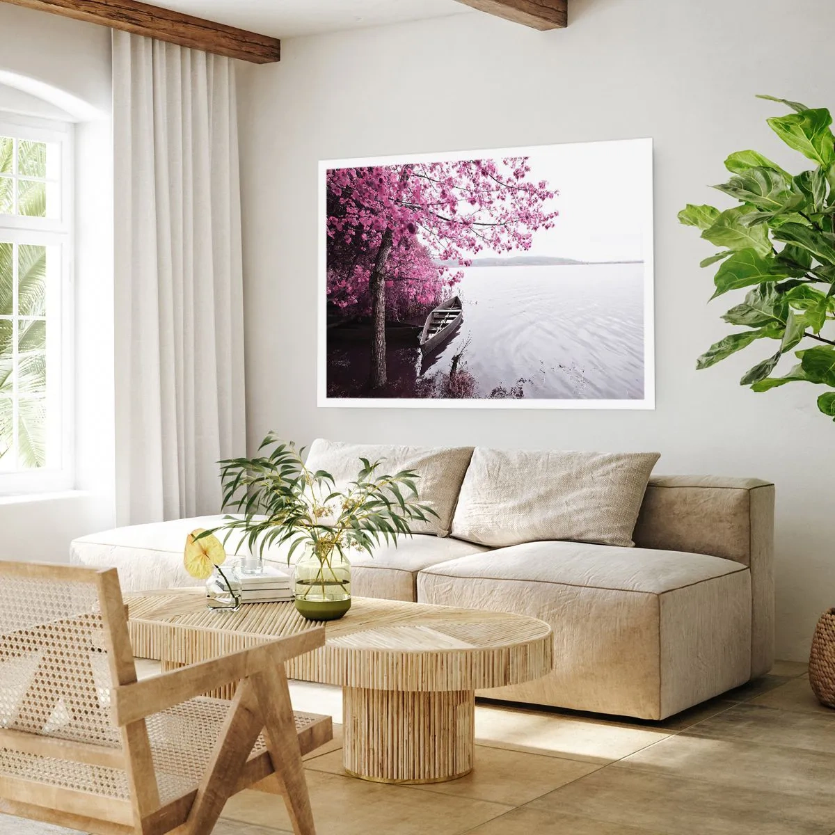 Poster - In roze stilte - 50x40 cm