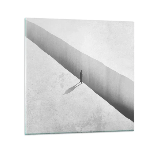 Schilderen op glas - Een duidelijk doel - 70x70 cm