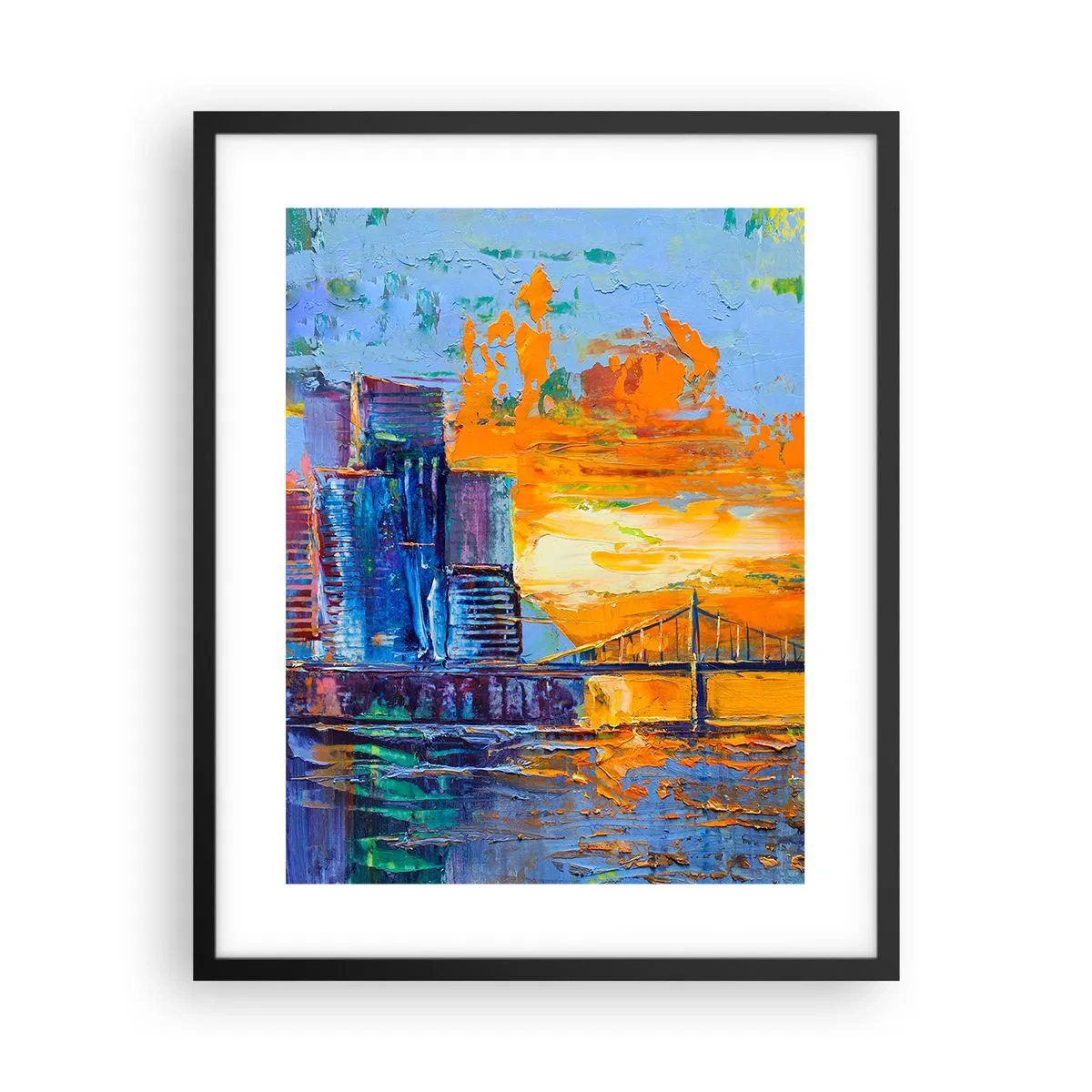 Poster in een zwarte lijst - Cultuur en natuur - 40x50 cm