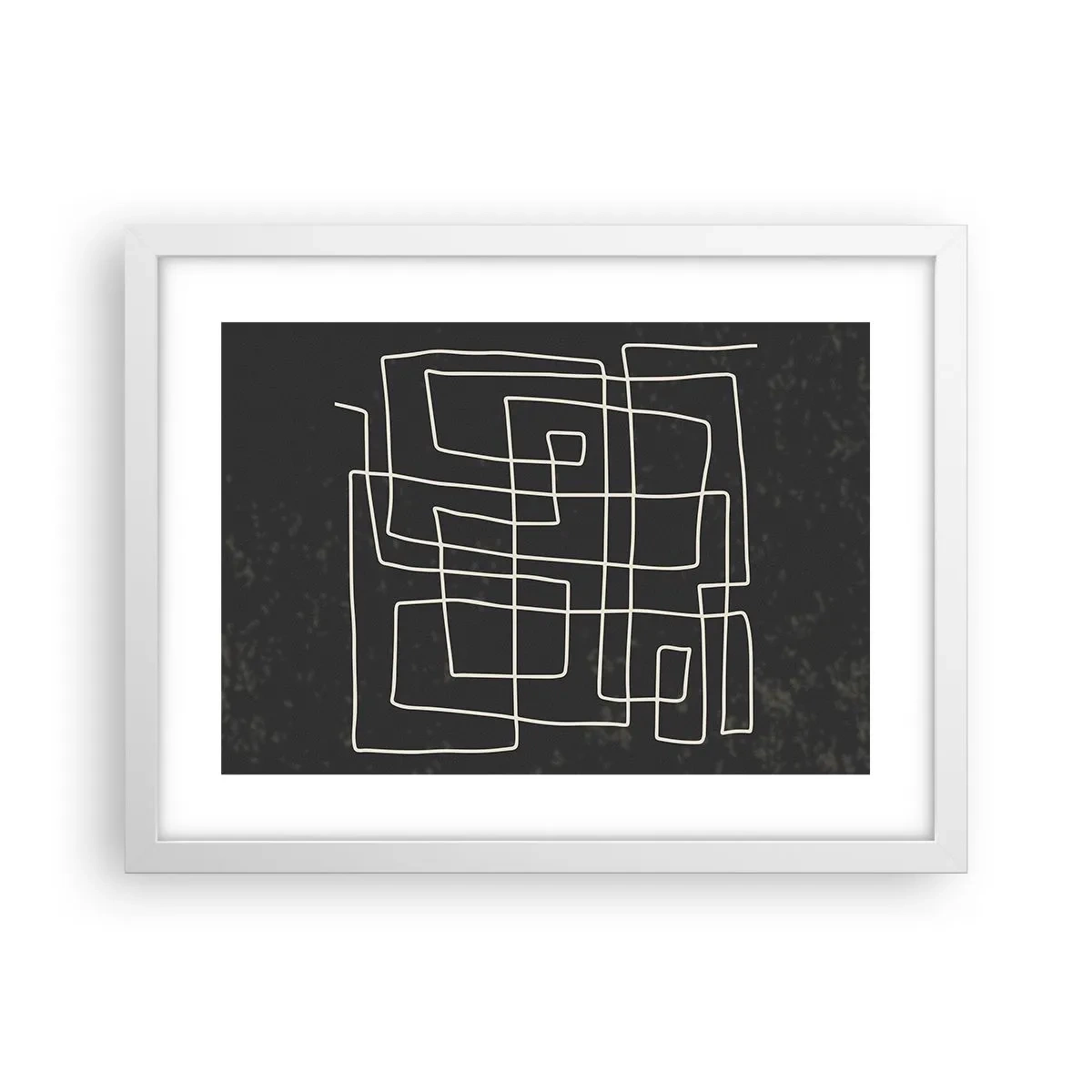 Poster in een witte lijst - Niet zo eenvoudig - 40x30 cm