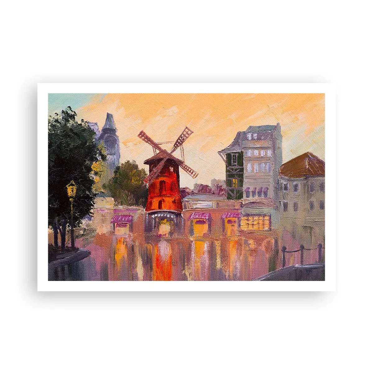 Poster - Parijse iconen – Moulin Rouge - 100x70 cm