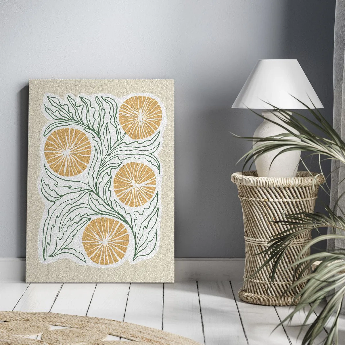 Schilderen op canvas - Etnisch met een vleugje abstractie - 45x80 cm