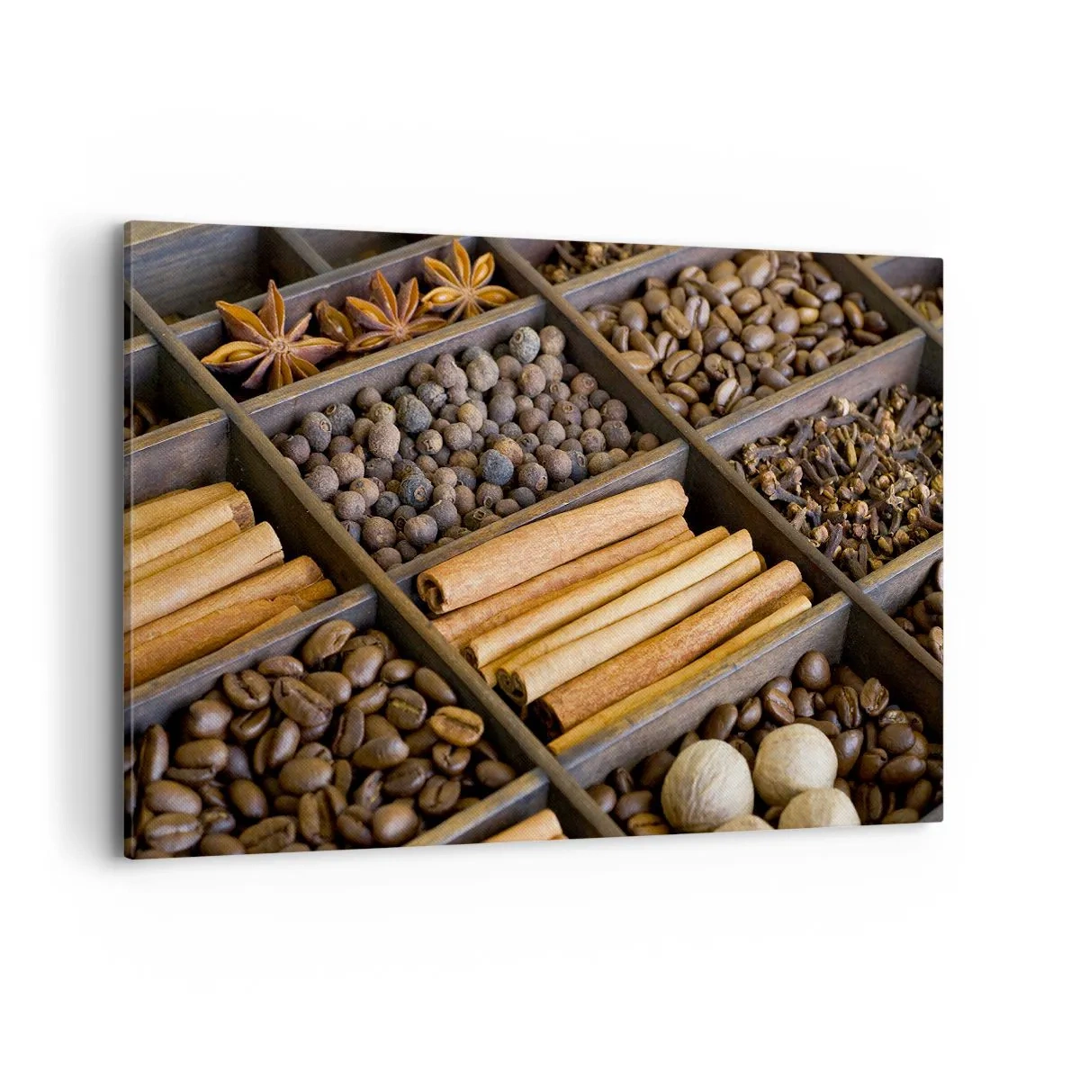Schilderen op canvas - Een schatkist aan aroma's - 120x80 cm