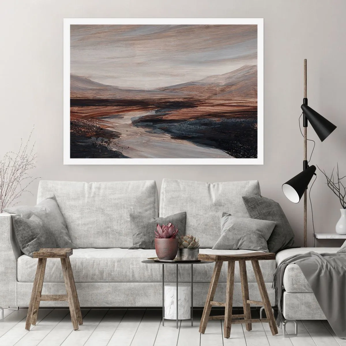 Poster - Een rustige vallei - 100x70 cm