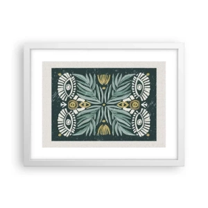 Poster in een witte lijst - Als een volksuitsnede - 40x30 cm