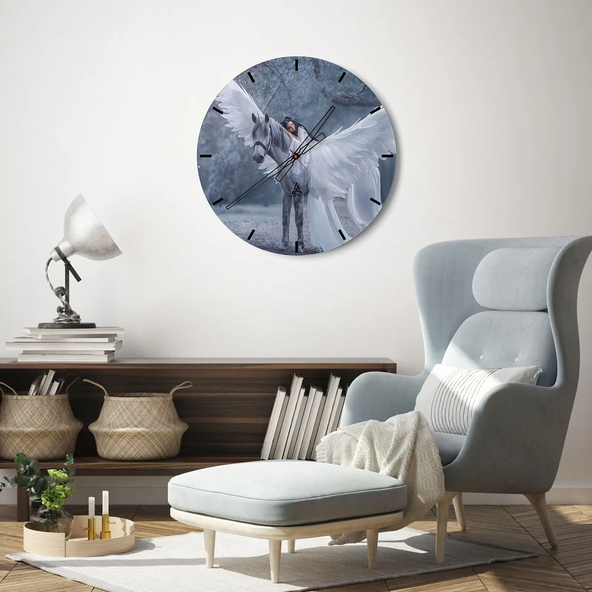 Wandklok - Klok - Een geïnspireerd moment - 30x30 cm