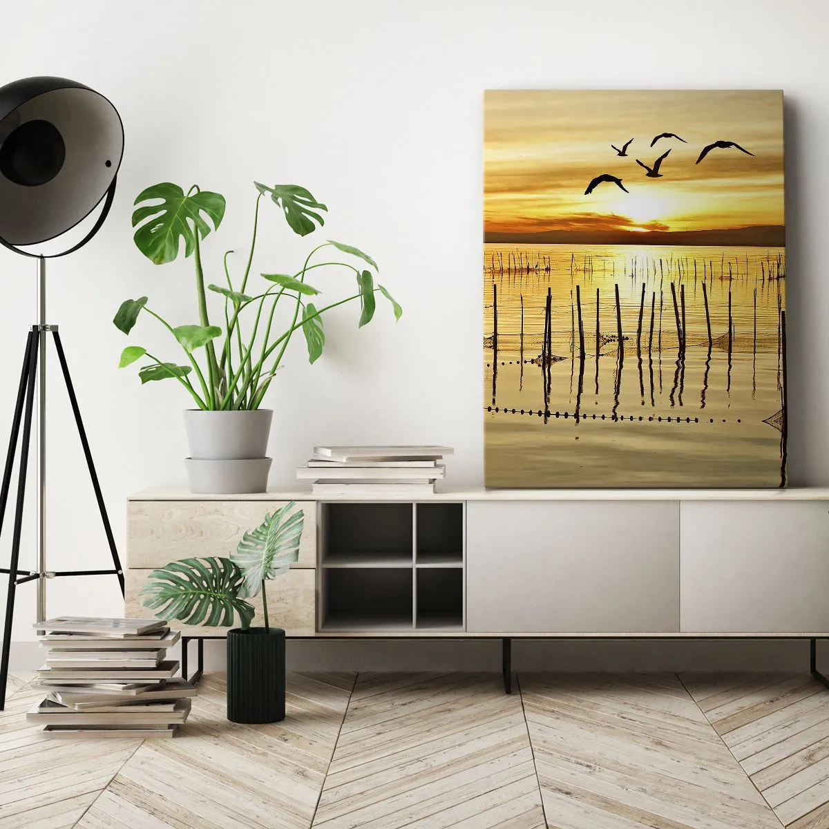 Schilderen op canvas - In de visserij - 50x70 cm