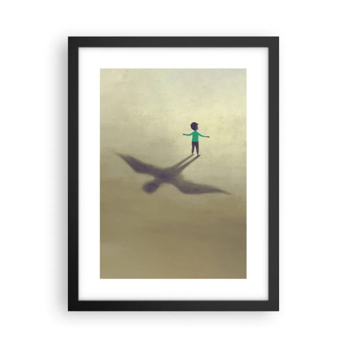 Poster in een zwarte lijst - De held van de toekomst - 30x40 cm