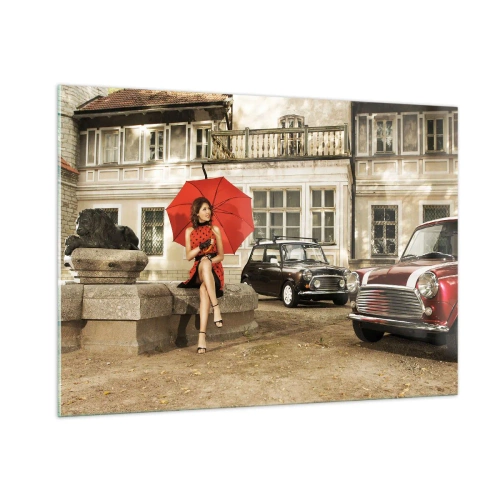 Schilderen op glas - Een sentimentele mini-reis - 100x70 cm