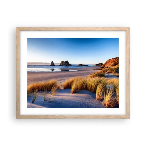 Een poster in een licht eiken lijst - Voor rustzoekers - 50x40 cm