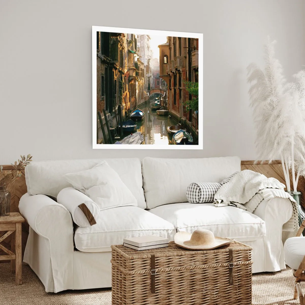 Poster - In een Venetiaans steegje - 50x50 cm