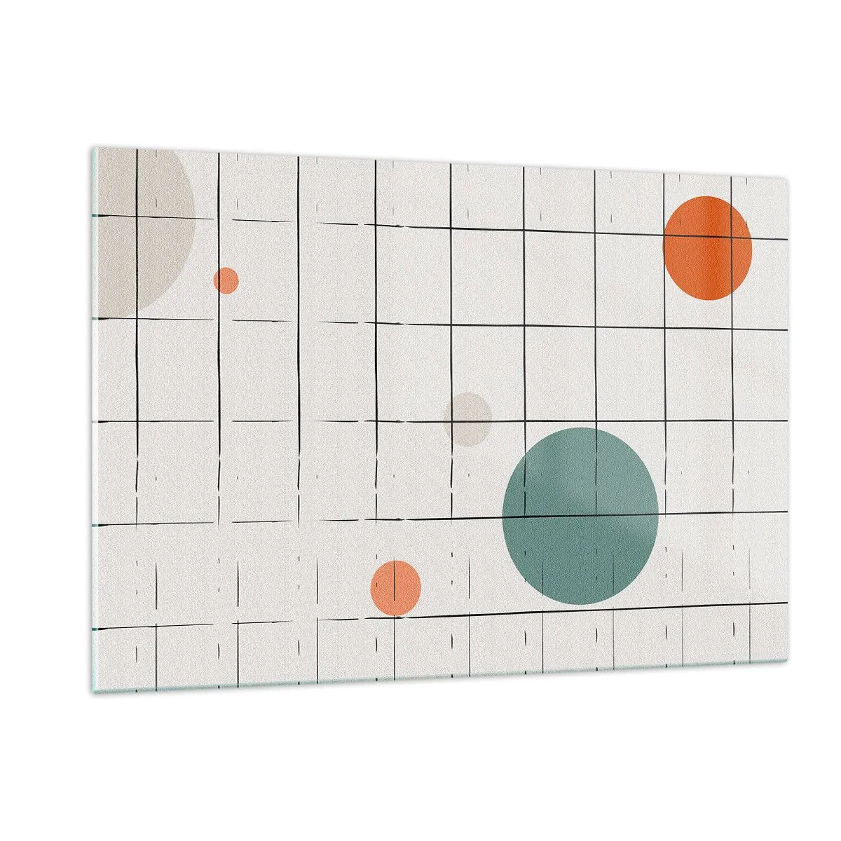 Schilderen op glas - Gevangen. Wij of zij? - 120x80 cm