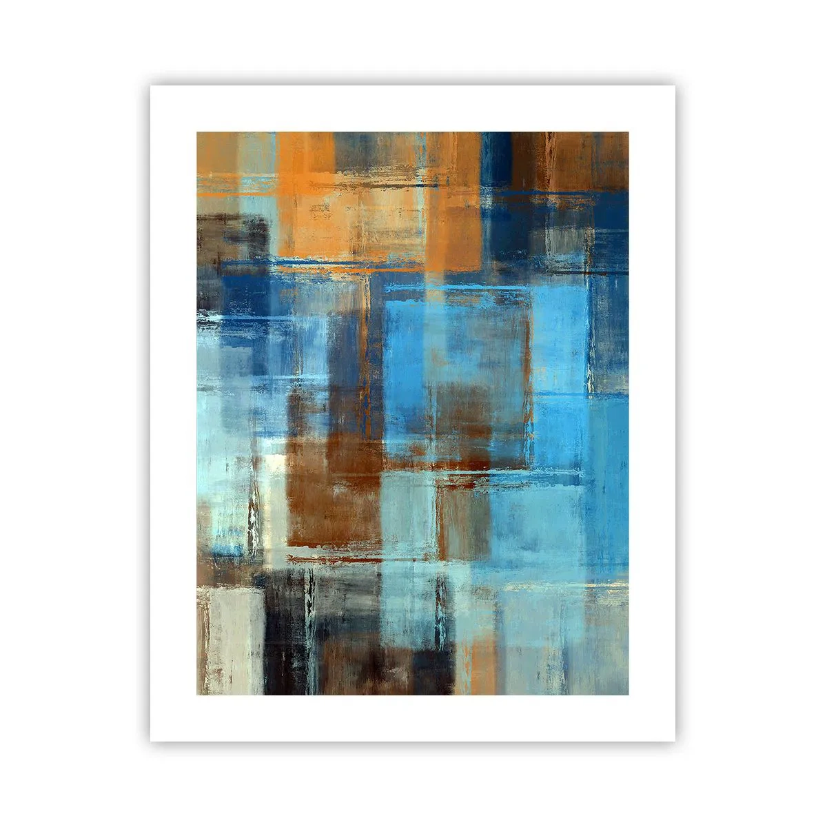 Poster - Door de blauwe sluier - 40x50 cm