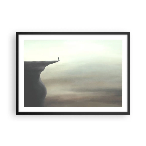 Poster in een zwarte lijst - Omhoog, natuurlijk! - 70x50 cm