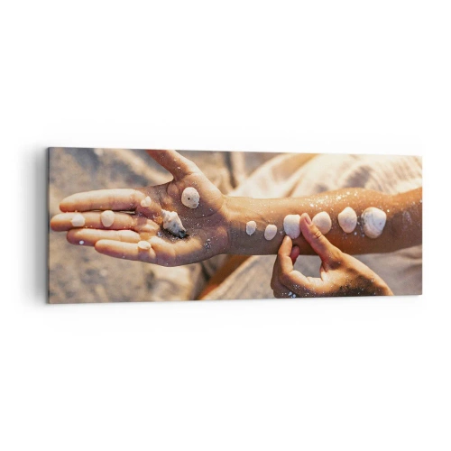 Schilderen op canvas - Schoonheid binnen handbereik - 140x50 cm