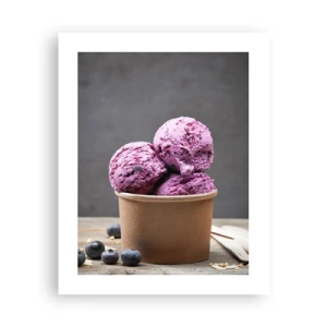 Poster - Zoetheid en kou - 40x50 cm