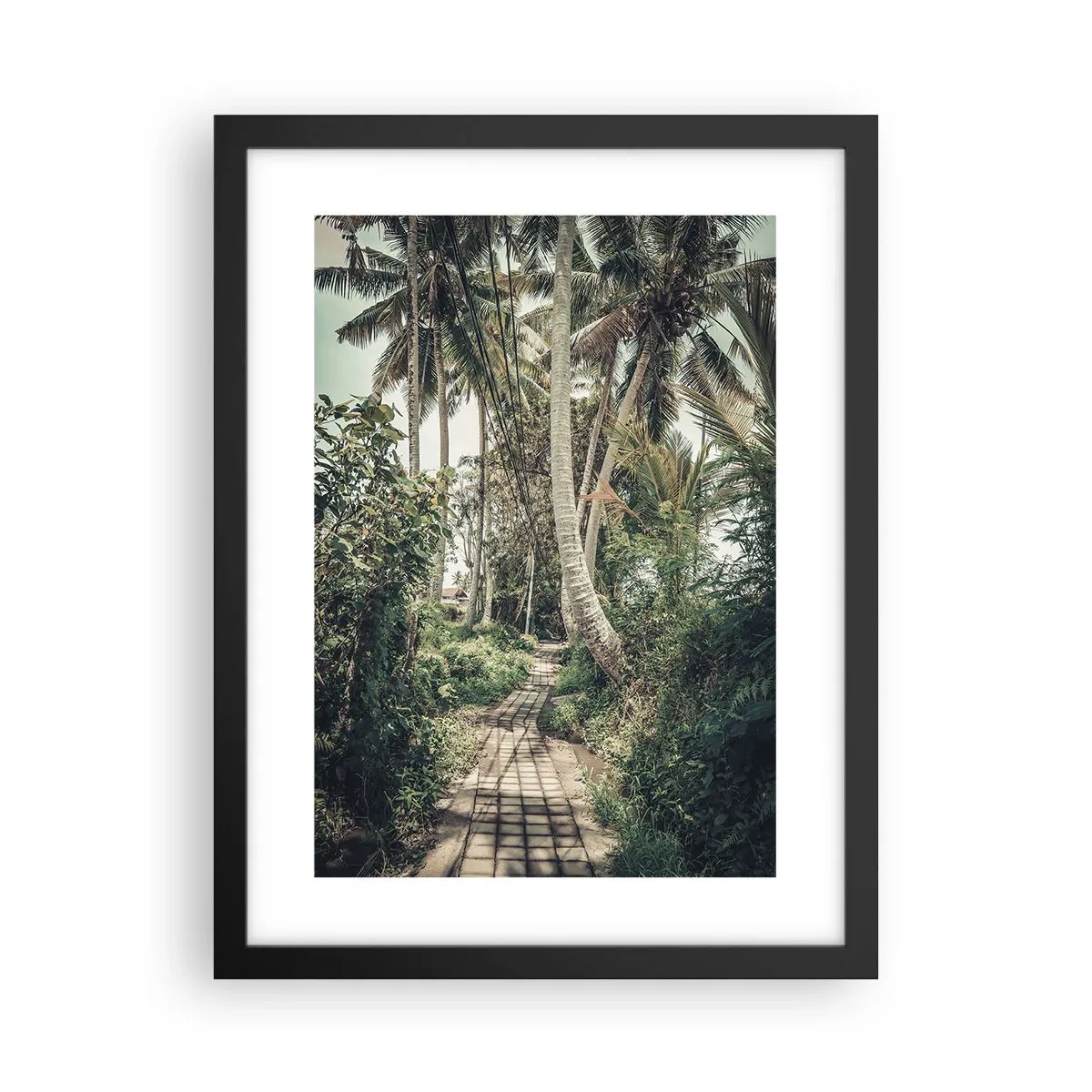 Poster in een zwarte lijst - Palmsteeg - 30x40 cm