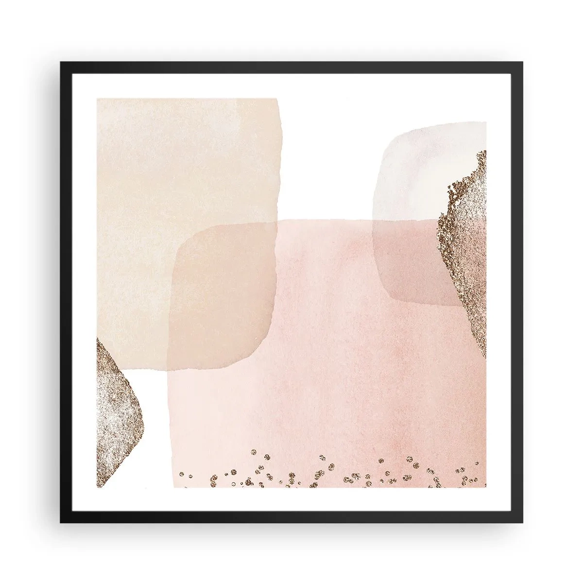 Poster in een zwarte lijst - Een blik door kleur - 60x60 cm