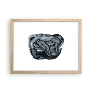 Een poster in een licht eiken lijst - Het is niet zo eenvoudig - 40x30 cm