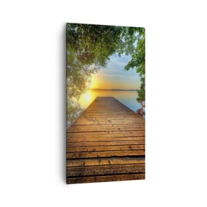 Schilderen op canvas - Neem de tijd, ga zitten - 55x100 cm