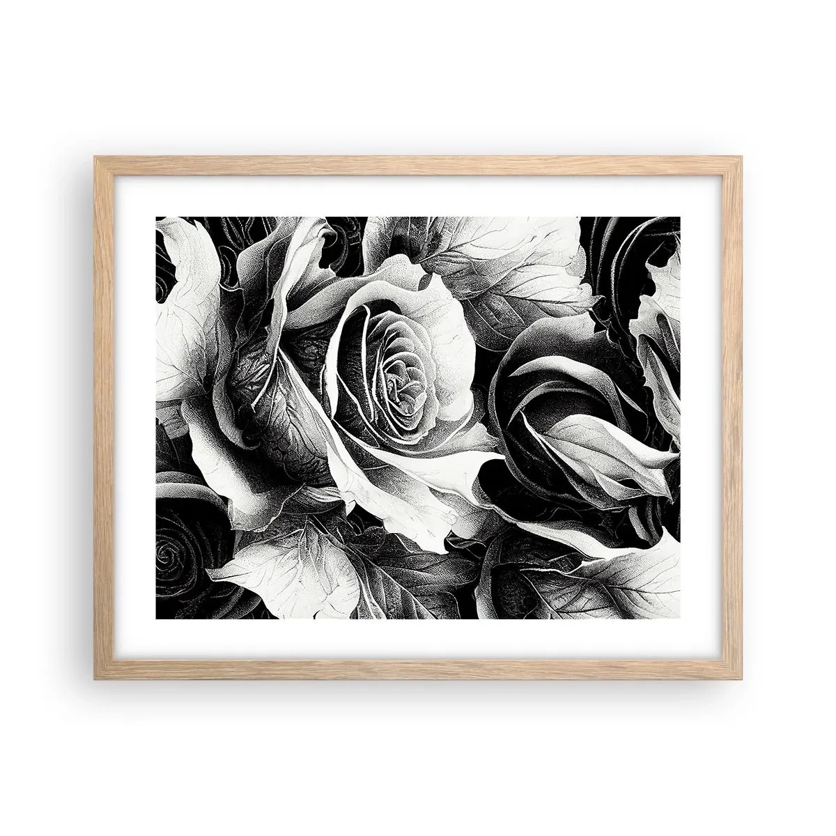 Een poster in een licht eiken lijst - Altijd een koningin - 50x40 cm