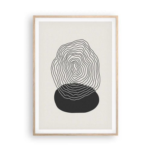 Een poster in een licht eiken lijst - Duur en spiertrekkingen - 70x100 cm