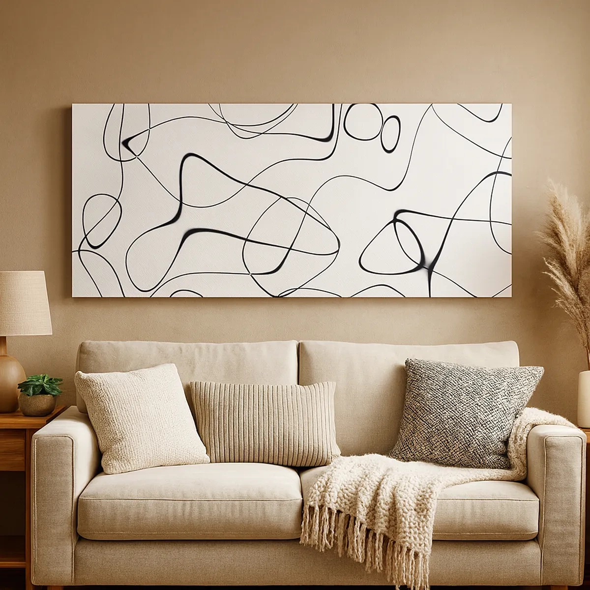 Schilderen op canvas - Levenspaden, wisselvalligheden - 30x30 cm