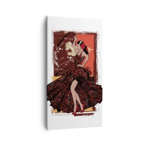 Schilderen op canvas - Op het ritme van het hart - 55x100 cm