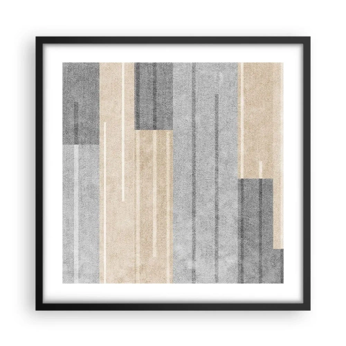 Poster in een zwarte lijst - Compositie: houd verticaal - 50x50 cm