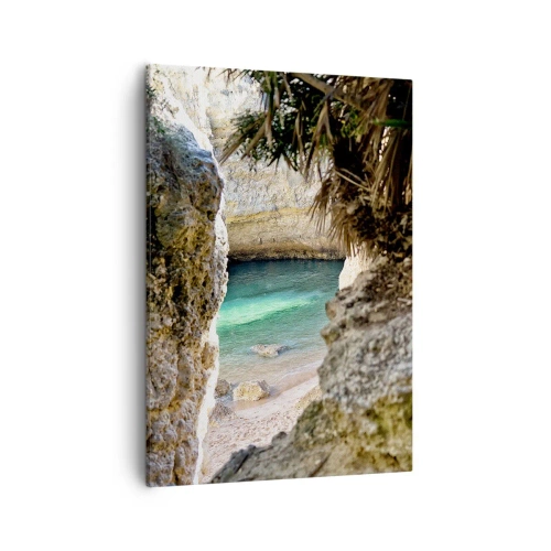 Schilderen op canvas - Turkoois baai - 50x70 cm