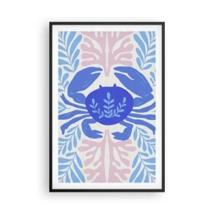 Poster in een zwarte lijst - Als een zeebloem - 61x91 cm