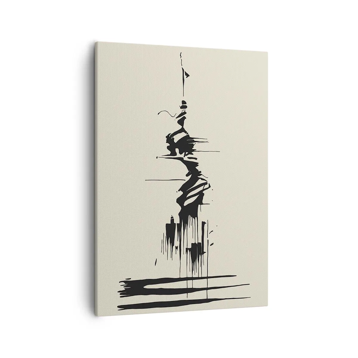Schilderen op canvas - Overhaaste abstractie - 50x70 cm