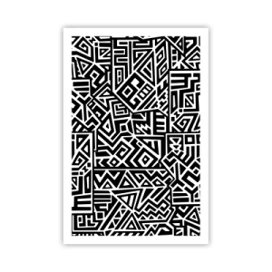 Poster - Pre-Columbiaanse compositie - 61x91 cm