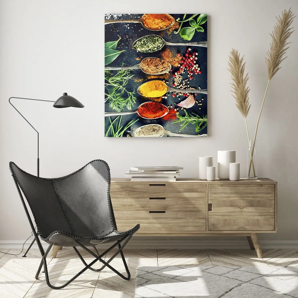 Schilderen op glas - Culinaire magie - 70x100 cm