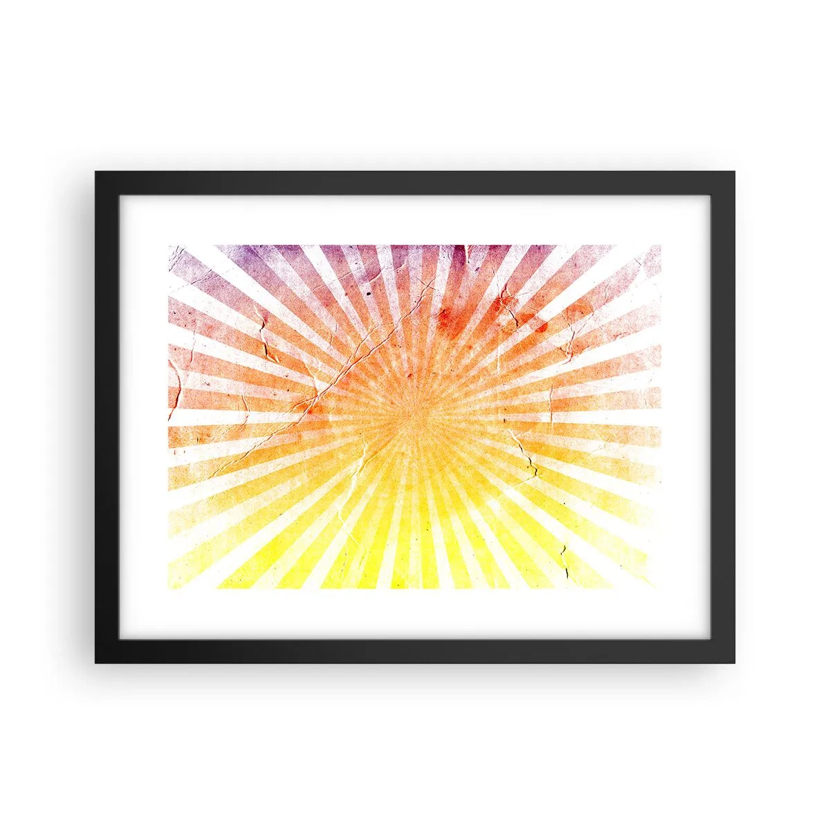 Poster in een zwarte lijst - Zonsopgangen en zonsondergangen - 40x30 cm