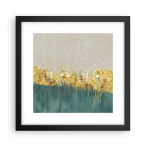 Poster in een zwarte lijst - De gouden rand - 30x30 cm