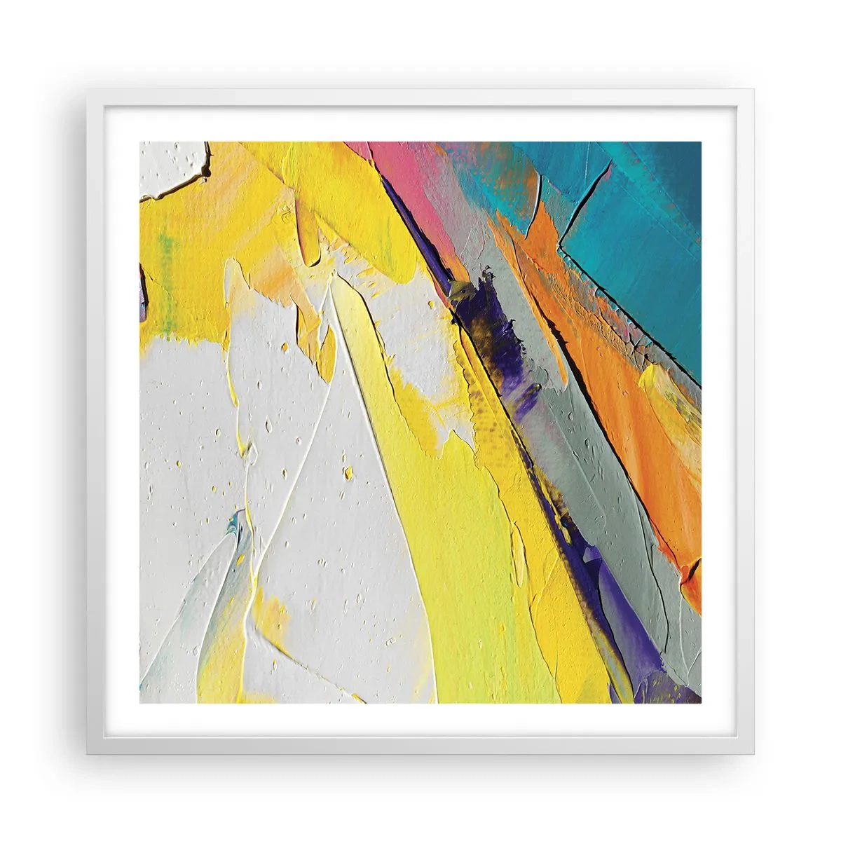 Poster in een witte lijst - De anatomie van licht - 60x60 cm