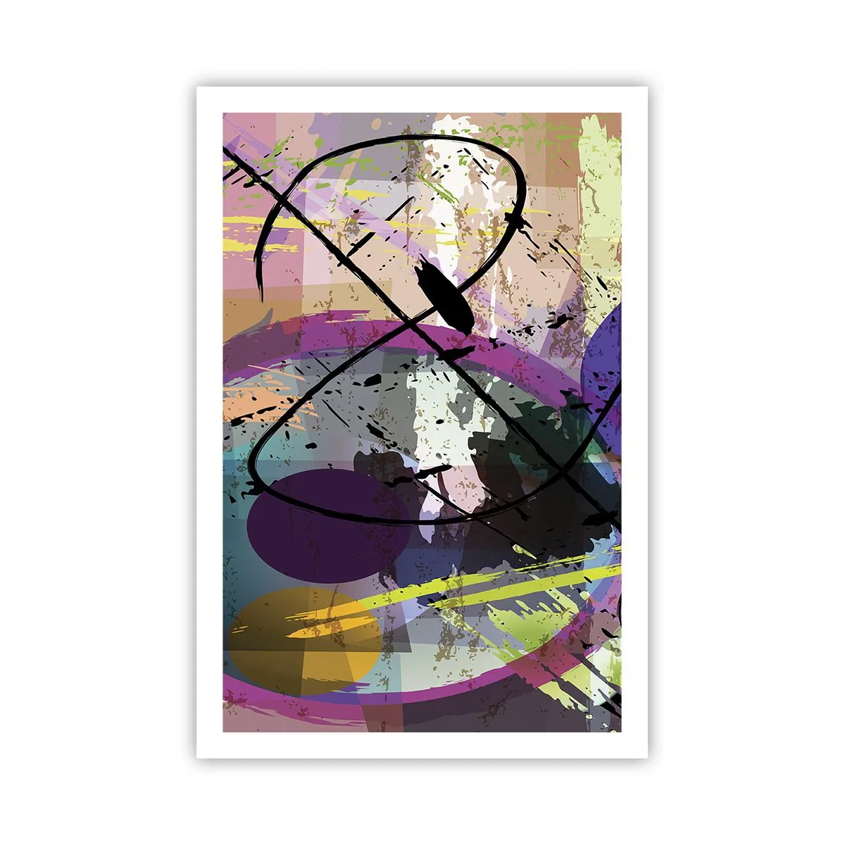 Poster - Je kunt rechtdoor of rondom - 61x91 cm