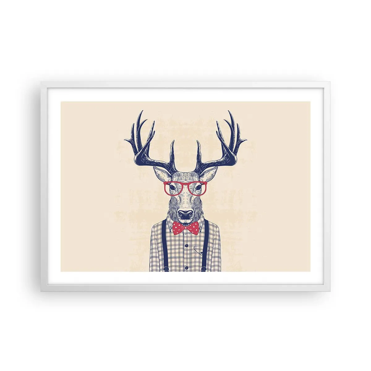 Poster in een witte lijst - Een grappig extravaganza - 70x50 cm